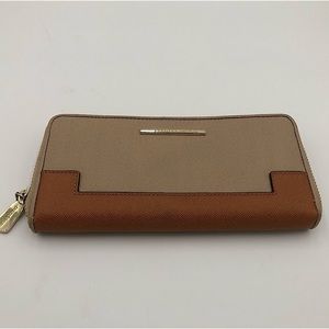 CHARLES & KEITH Tan Colour Block Wallet